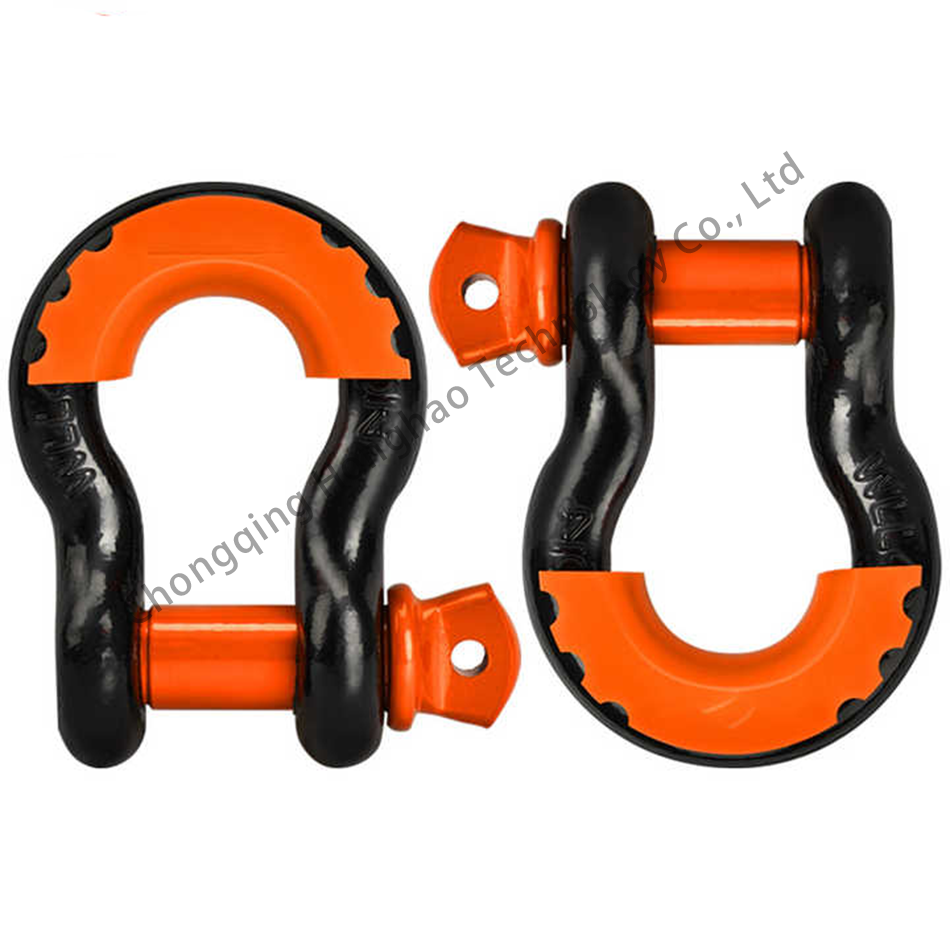General Industry Bow Shackle Heavy Duty Ultimate Strength with Safety Bolt Pin