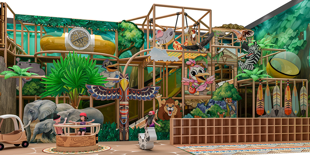 High Safety Commercial Indoor Play Area Equipment Childrens Playground Structures