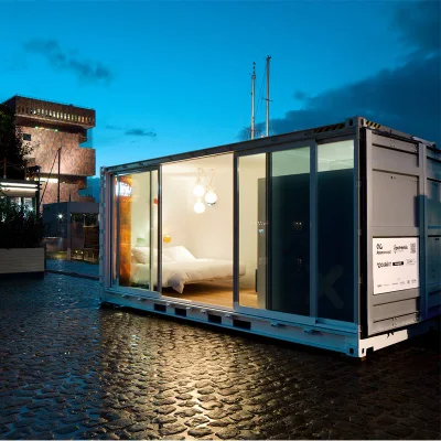 Customized Color Expandable Container House with Light Steel Frame and Construction
