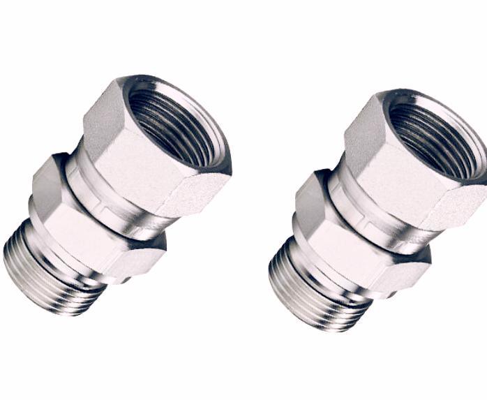 Factory Direct Hydraulic Swivel Straight Joint Hydraulic Straight Nipple Male Female Hydraulic Hose Adapter
