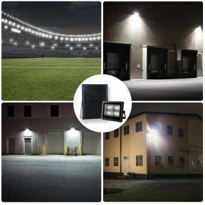 High Power 50W-500W Solar Flood Lights with 120 Degrees Beam Angle and 6000K