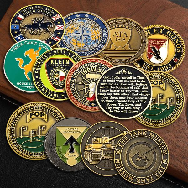 Souvenir Coin Challenge Coin Custom Zinc Alloy Metal Soft Hard Enamel Commemorat