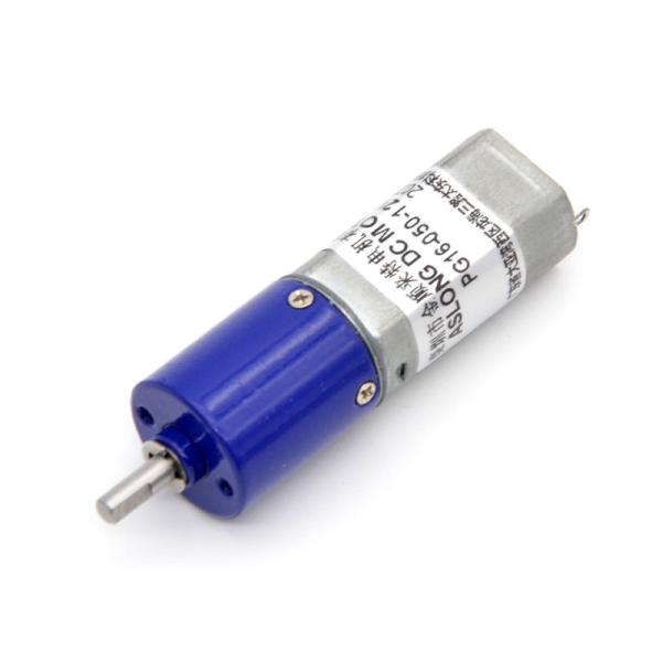 High Torque 12v 2000rpm Low Speed DC Reduction Motor PG16-050 16mm Planetary