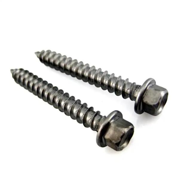 Yellow/Blue White Lag Screw Hex Head Coarse Thread 7.5mm Screws with Customized