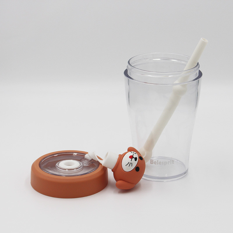 430ml Reusable Plastic Shaker Water Bottle Unisex Applicable