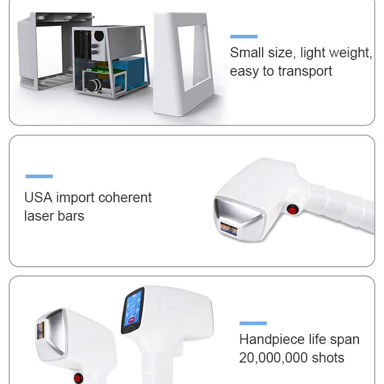 Professional 3-Wave Laser Hair Removal Device With Dual Cooling & Permanent Results For High-Traffic Salons & Clinics