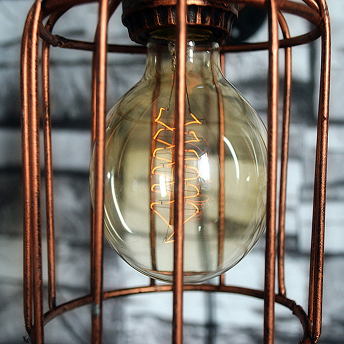 Personality Edison Bulb Wall Lamp Iron Water Pipe Wall Lamp Bulb Oem Odm Service