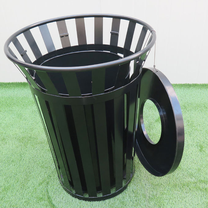 143L Metal Outdoor Trash Can