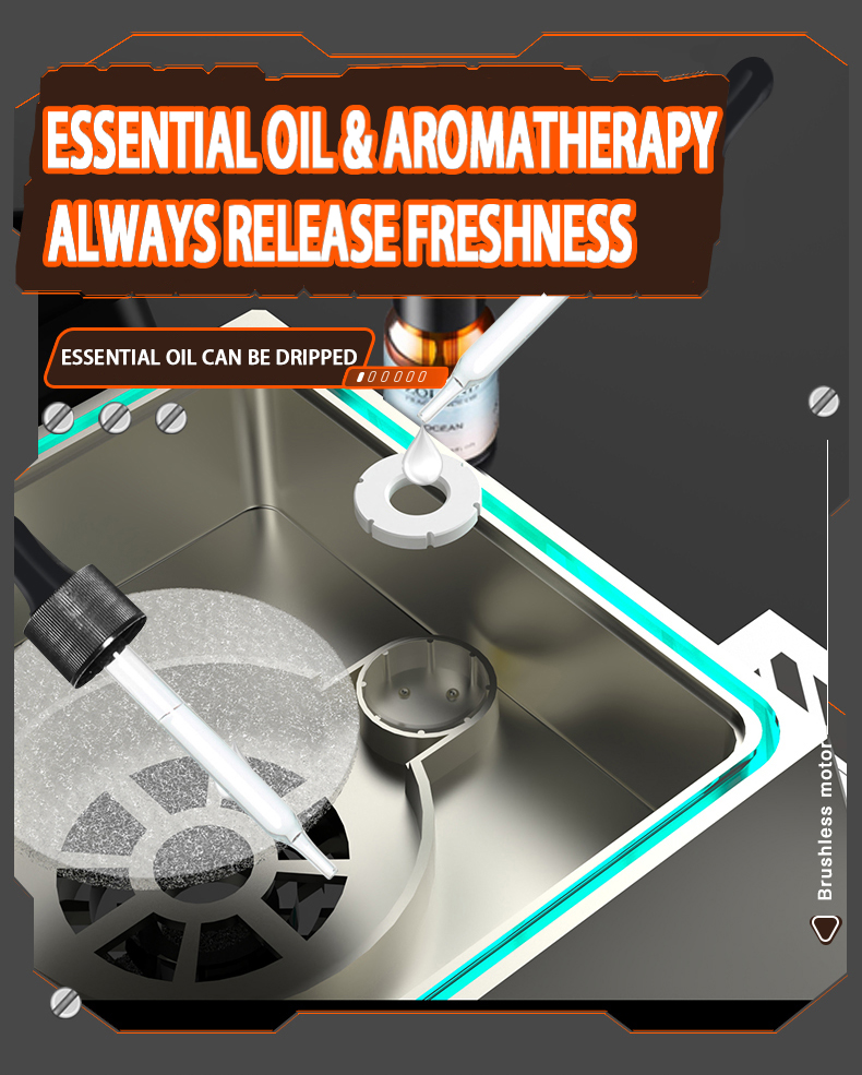 2023 New Arrival USB Astray Air Purifier Ash Proof Rechargeable Aromatherapy Negative Ions Air Cleaner With Brushless Motor
