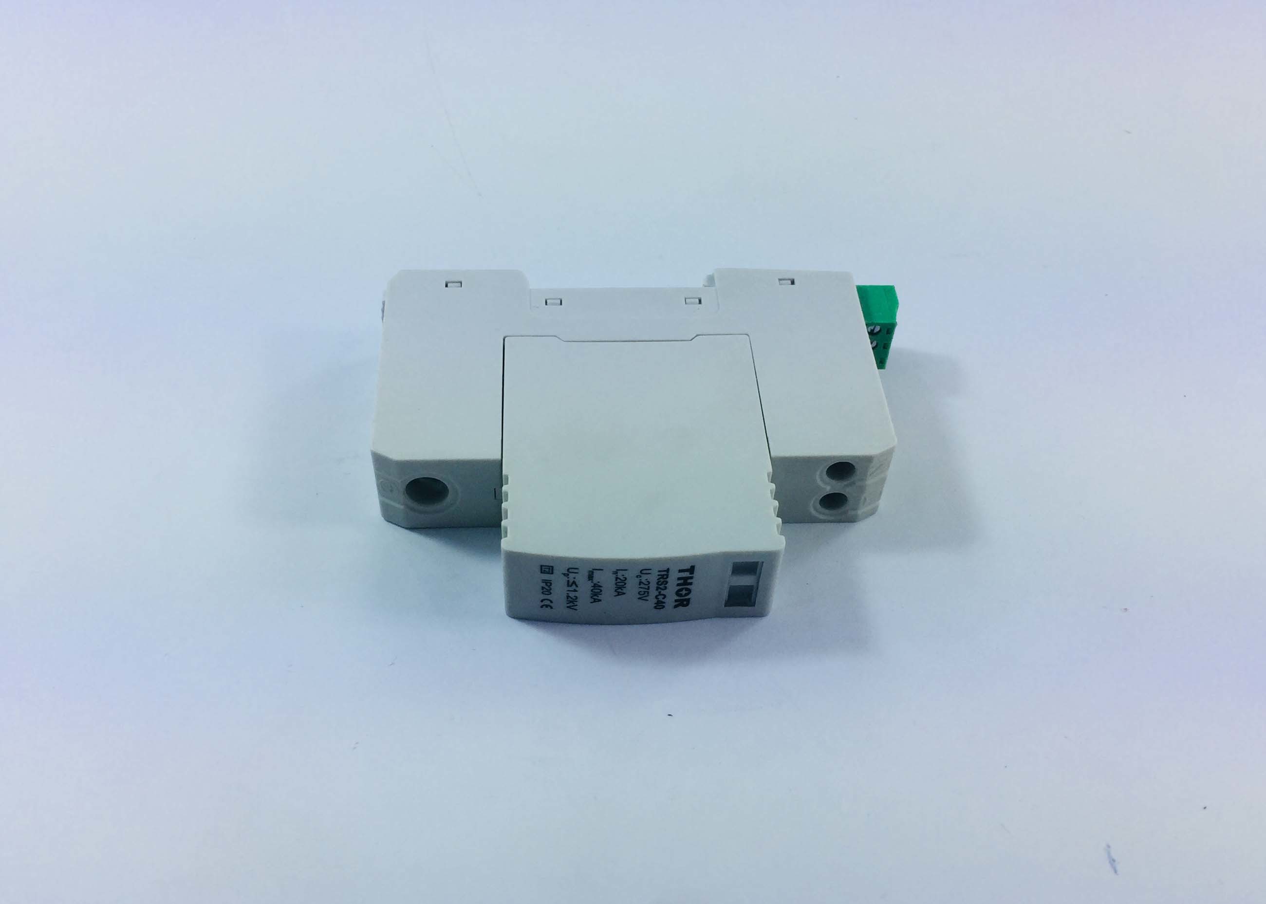  220 / 380V AC Lightning Surge Arrester , Spd Surge Protection Device Remote Signal Function Manufactures