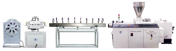 10-38mm Soft PVC powder into extruder transparent garden pipe hose machine by