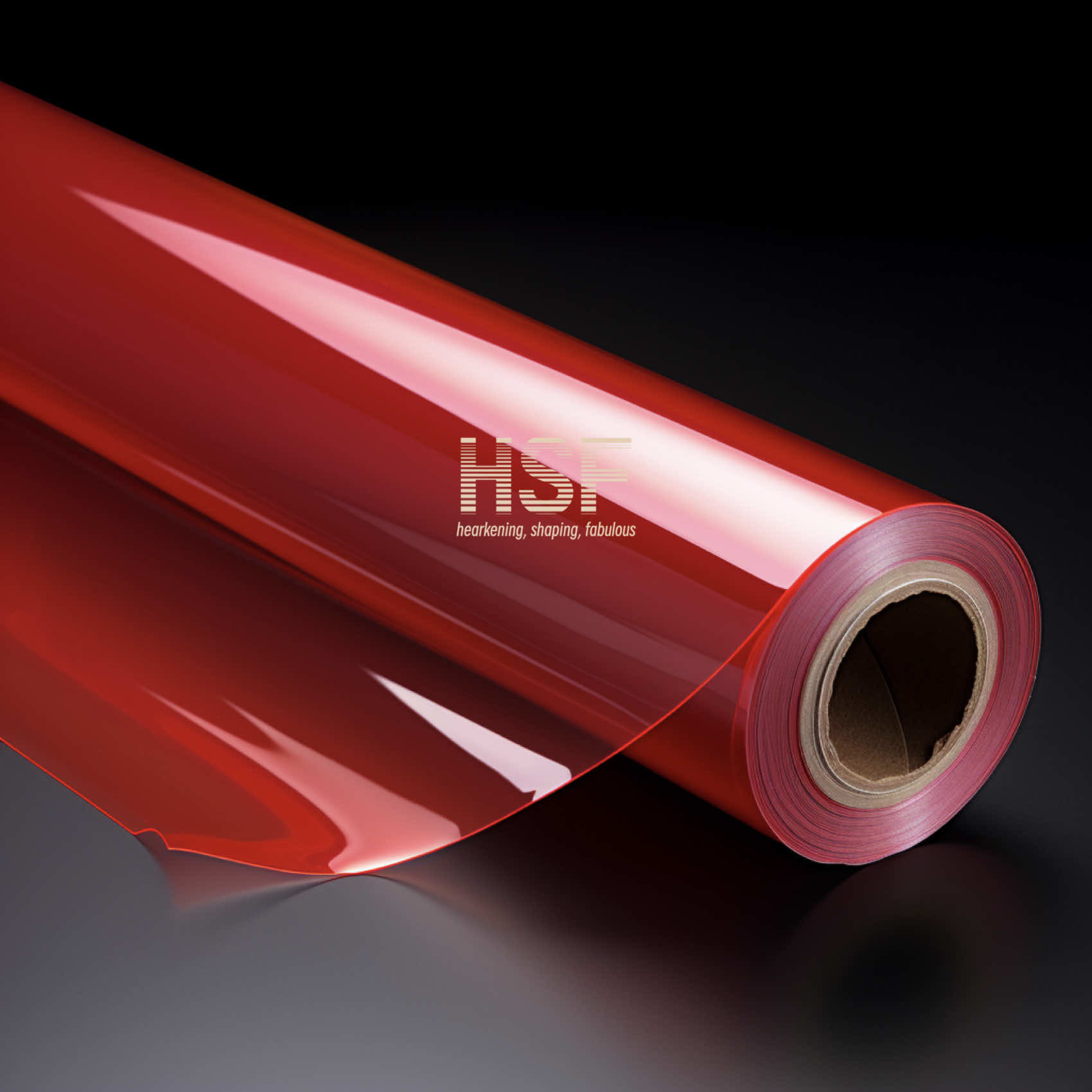 36 μM Translucent Red PET Release Film Available In Both Thermal Or Uv Cure For Tapes, Labels And Packaging