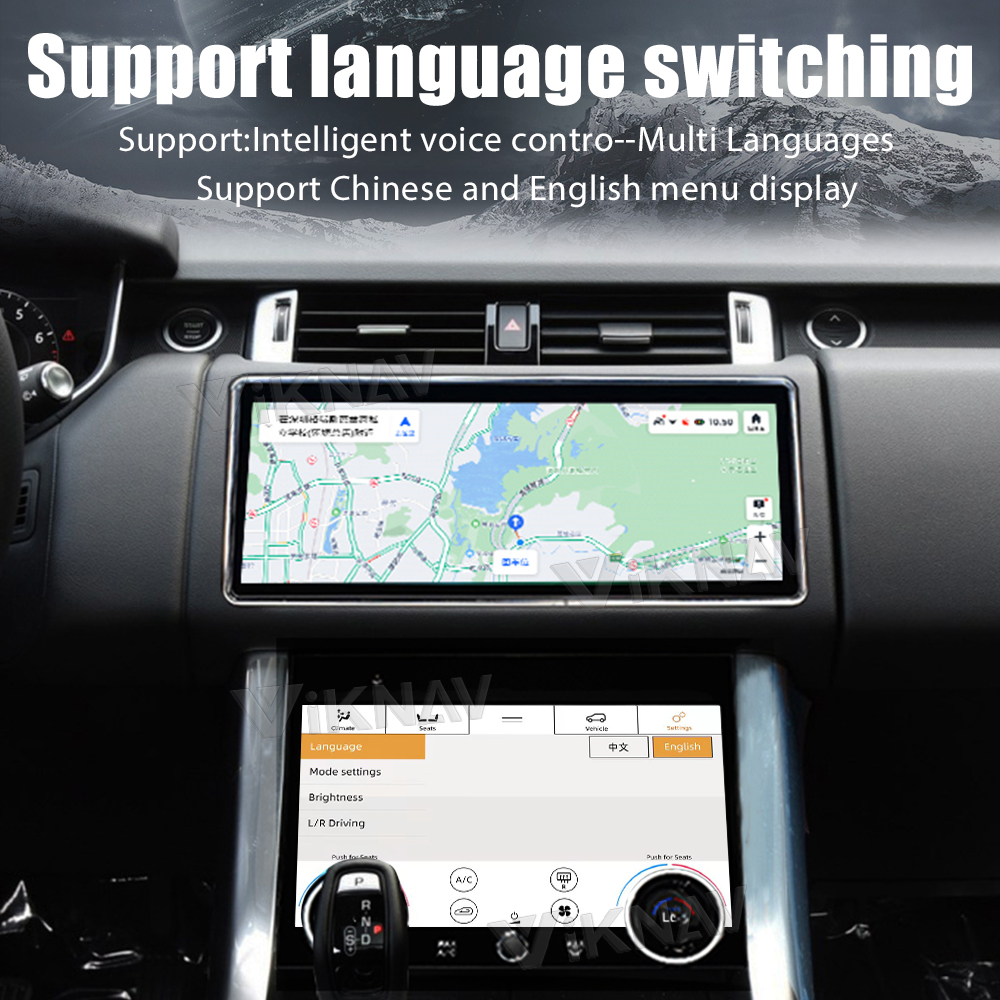 Android 13.0 head unit For Land Rover Range Rover Sport L494 2013-2017 touch screen climate control car stereo with AC