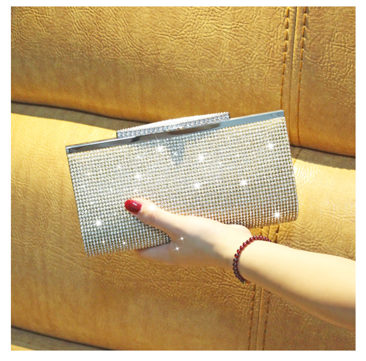 Minibook Fashion Handbag Customize Diamond Shoulder Bag for Annual Evening Party