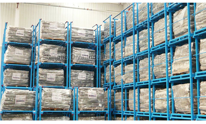 warehouse storage folding rack pallet stack rack retread Stacking Rack System