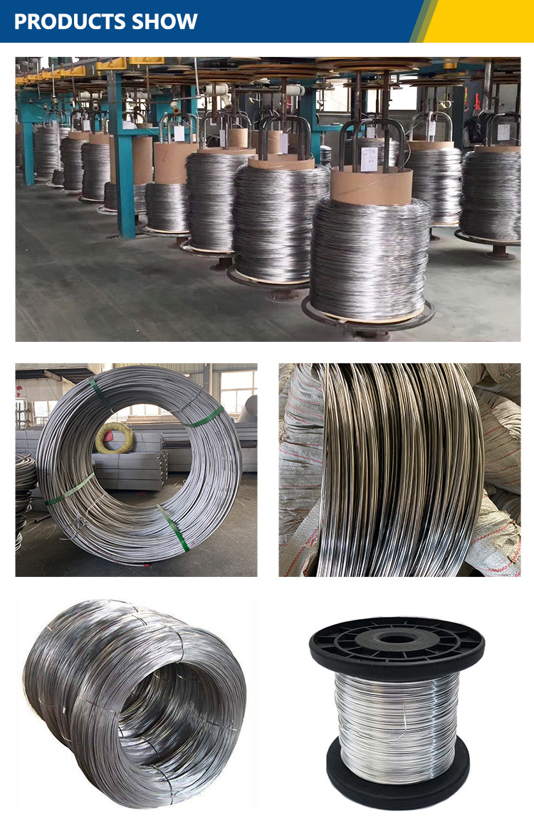 High Tensile Steel Wire ASTM Stainless Steel Wire 201 304 316 Spring Wire 0.15-12mm