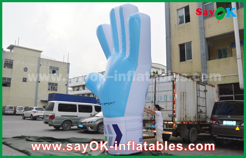 Giant Oxford Custom Inflatable Products , 2m tall Inflatable Blue Hand Model for Events