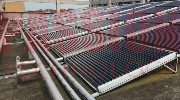 Horizontal Type Evacuated Tube Solar Thermal Collectors For Large Capacity Water