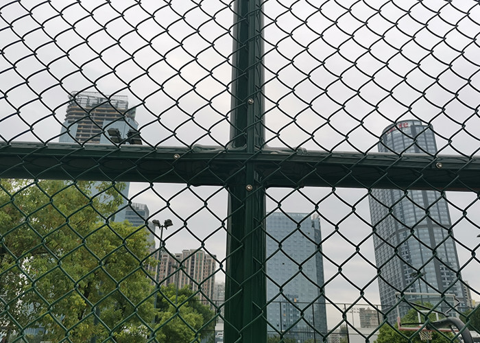 25x25mm Galvanized Chain Link Fence PVC Coated Steel Diamond Wire Mesh