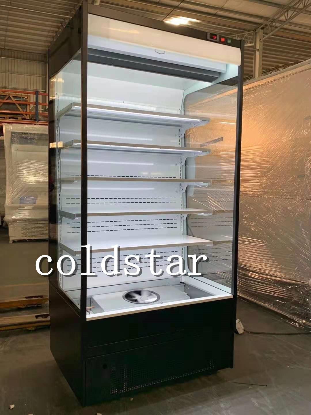ETL Open Type Cooler Dairy Milk Display Showcase Upright Open Chillers