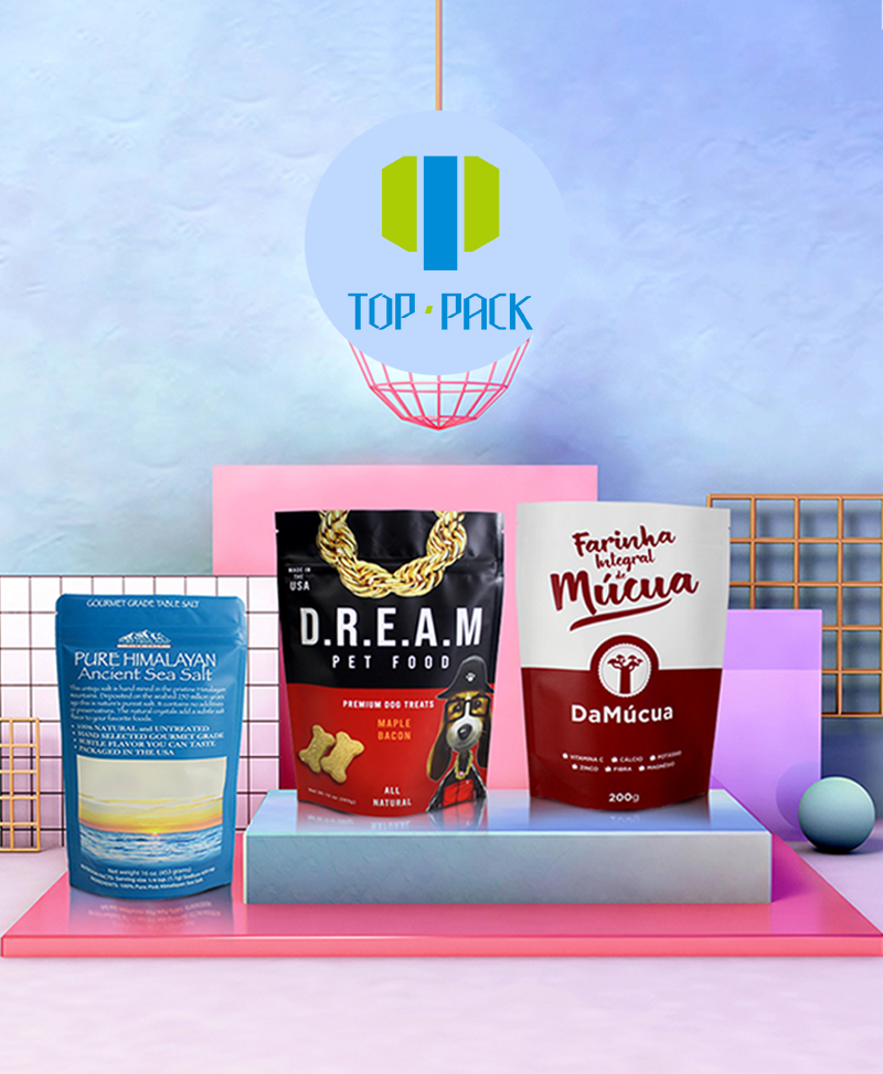 Custom Printed Stand Up Zipper Pouch Food Smell Proof Mylar Bag With Logo