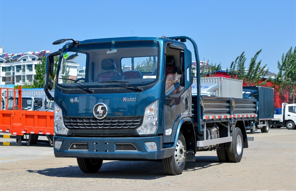 Shaanxi Automobile Light Truck Delong K5000 Luxury 150 Horsepower 4.18-meter Single-row Guardrail Light Truck (EU to Six)