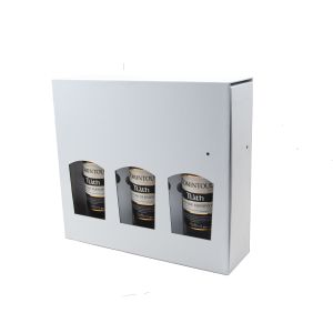 Recyclable Kraft Paper Customizable 3 Bottle Wine Gift Boxes Corrugated