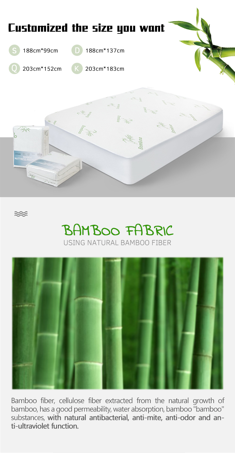 210cm Width Knitted Jacquard Bamboo Fiber Fabric Waterproof For Mattress Cover
