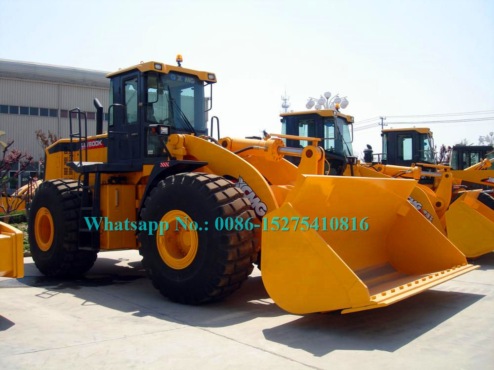 Heavy Load 8 ton Large Wheel Loader XCMG LW800KN with 4.2m3 Rock Bucket Cummins Engine