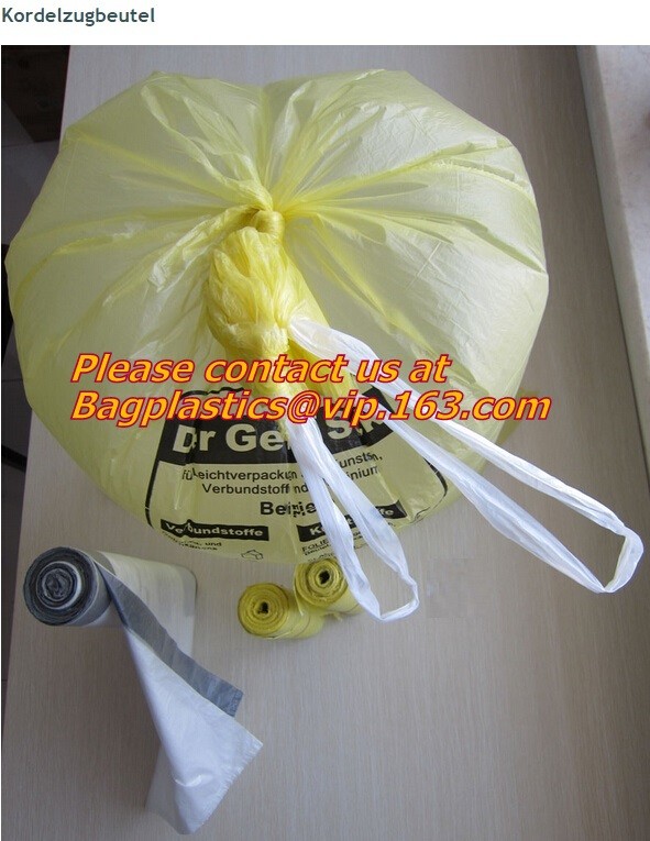 Colored Dustbin Bin Liners, Trash Bag Roll, Garbage Bags Use for Small Size Trash Can in Living Room, Bathroom, Kitchen,