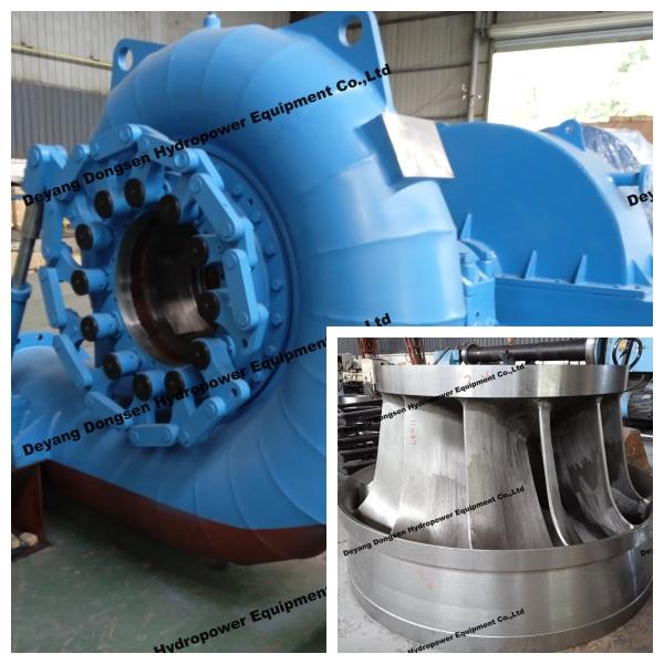 Francis Turbine Generator 450-1000RPM Rated Head 20m-300M Rated Voltage 400V