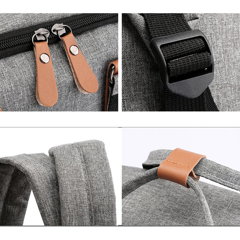 Grey Business Backpack Sets 43cm Usb Charging 3 In 1 Backpack ISO