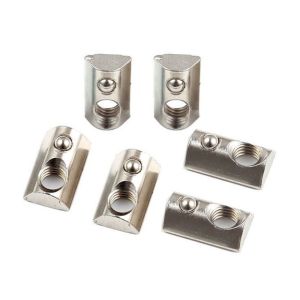 T-slot Nut Self Aligning Slide-in T-Nut With Ball Stainless Steel Spring