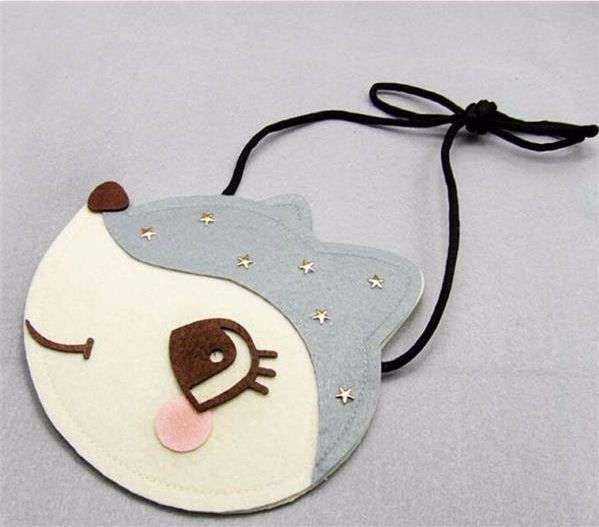 factory price high quality lovely felt coin wallet/coin purse