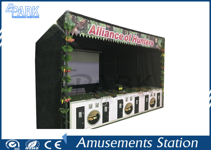 Amusement Park Coin Operated Alliance Shooting Arcade Machines With 6 Sets Guns