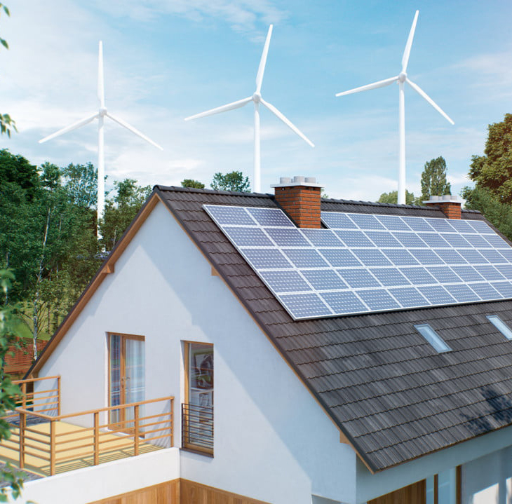 48V Off Grid Home Wind Generator System With 3 Phase AC Permanent Magnet Generator