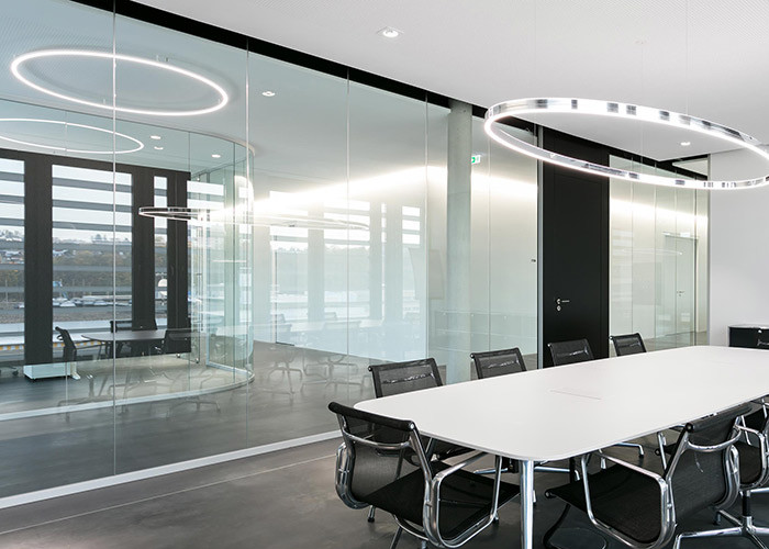 Modern Frameless Glass Dividers Premium Glass Partition Solutions Soundproof Panel With Aluminum Frame