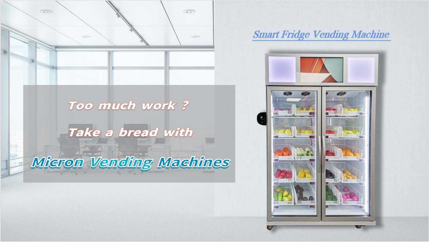  Remote Control Vegetable Smart Vending Fridge With Card Reader Manufactures
