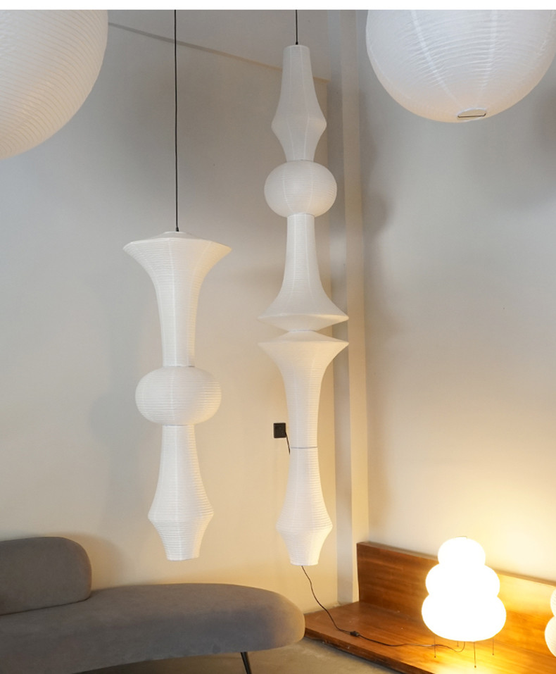 Janpanese Akari Rice Paper Lamp Nordic Noguchi Yong Pendant Lamp(WH-AP-599)