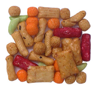E122 Japanese Rice Crackers Cute Shapes Spicy Rice Cracker Mix