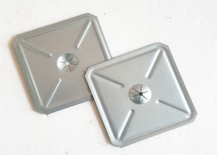 Weld Pins Lacing Anchors Metal Self Locking Washers To Cover The Nail Point