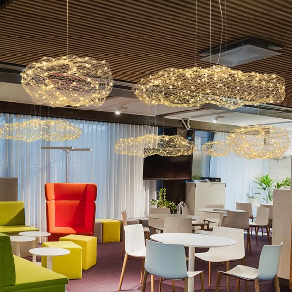 Nordic Art Hollow Cloud Design Pendant Lights Creative Bedroom Hotel Hall