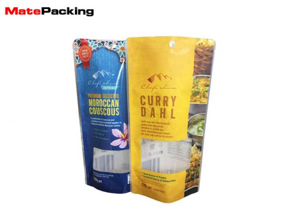 Quality Moisture Proof Microwavable Food Pouches Stand Up Packaging Bag Eco - Friendly for sale