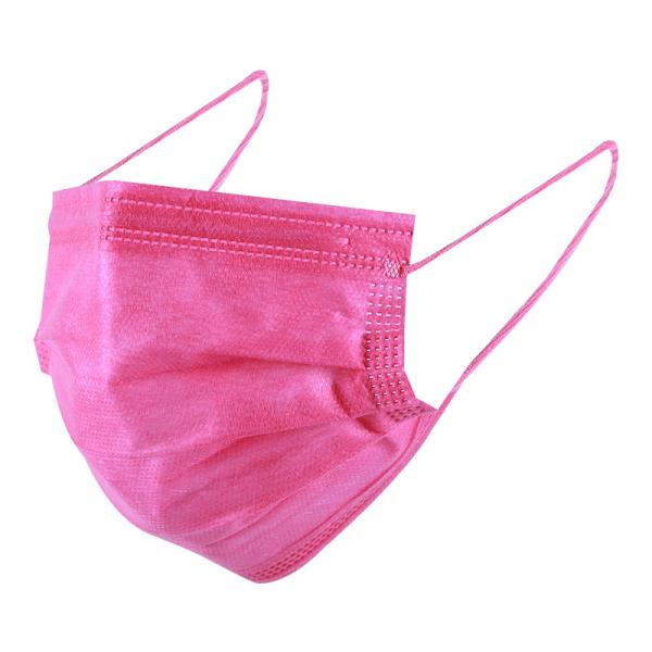 Multi Color Disposable Face Mask Pink 3ply Face Masks Purple Pink Colored Face