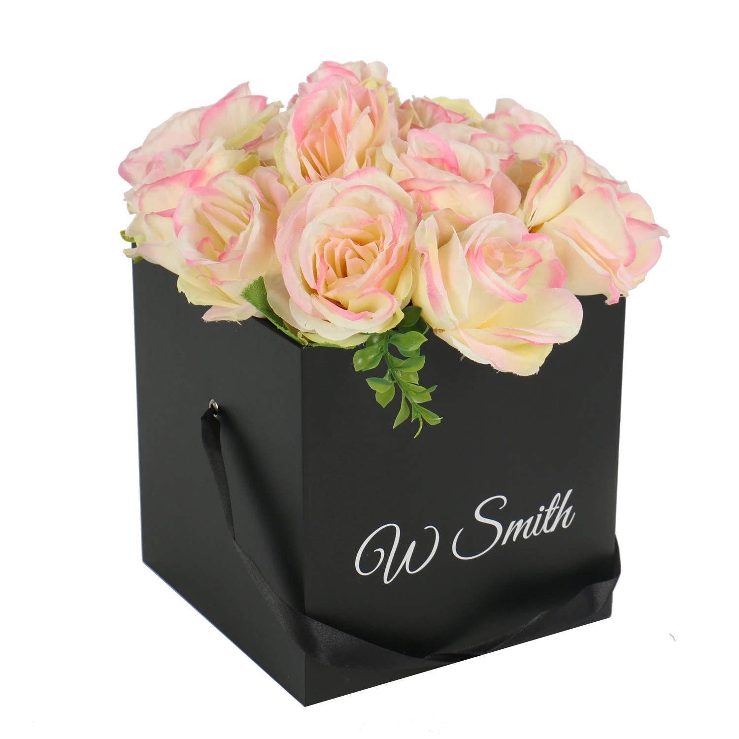 Factory Paper hat flower box customize square flower box for flower packaging
