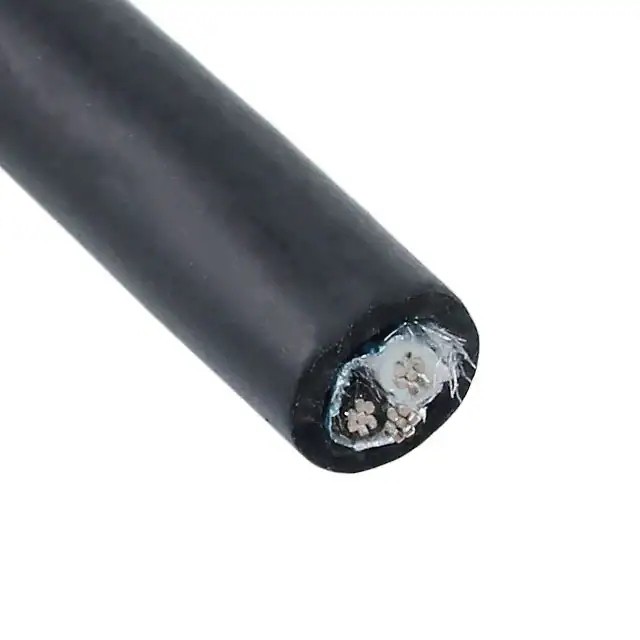 25481 Bk199 Alpha Wire Cable 2cond 22awg Blk Shld Feet