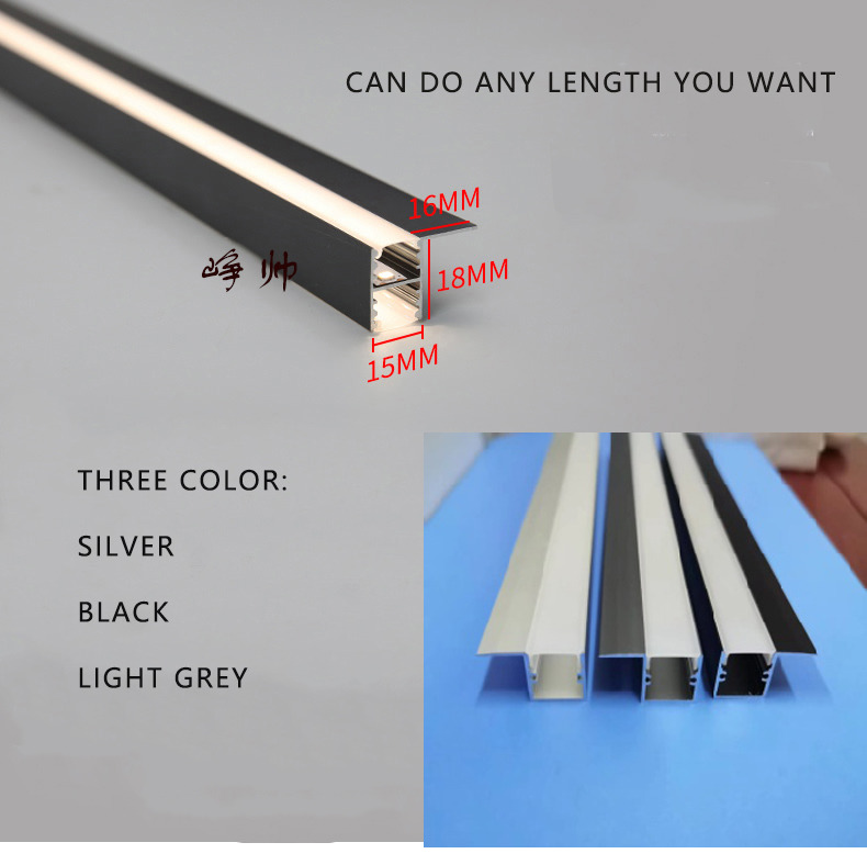 3500K Warm White Aluminum Recessed LED Cabinet Light For Showcase