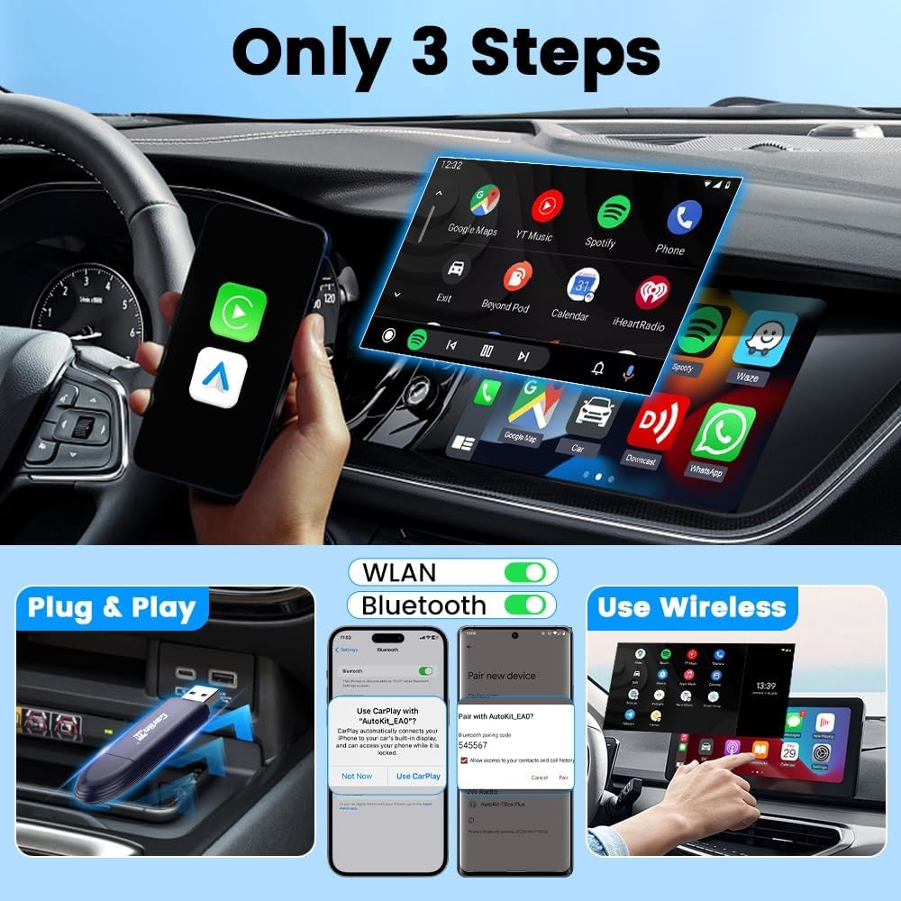CPC200-Mini SE Pro Auto Connect Wireless Adaper CarPlay Android Auto Plug And Play Dongle For IPhone Apple