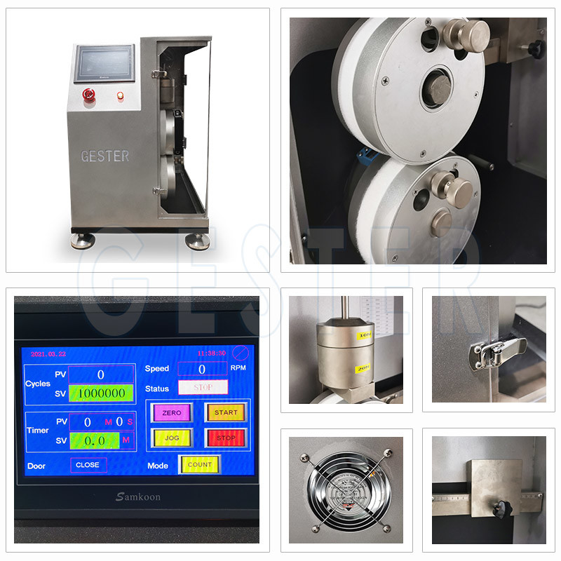 DIN 3415 Drum Width 70mm Hook And Loop Fastener Fatigue Tester