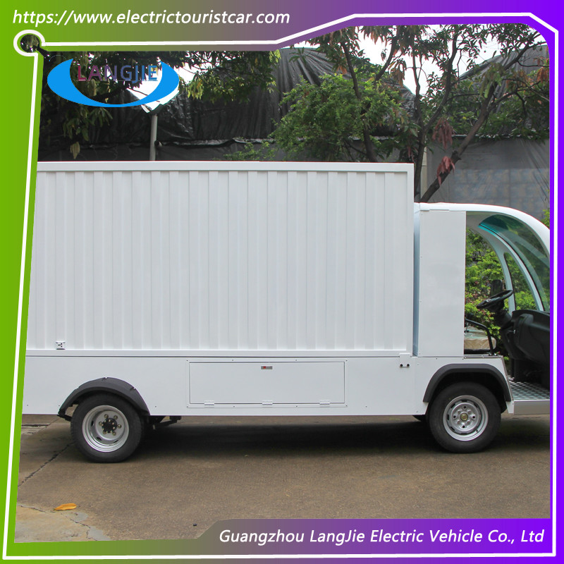 Professional 7.5KW AC Motor Electric Luggage Cart 2 Seats Electric Transit Van For Hotel